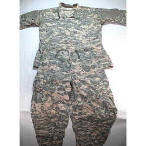 U.S. Issue ARMY MILITARY Camo 2 piece suit medium x-long set (pants 34x34)